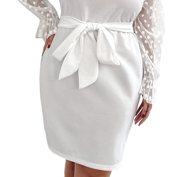 SHEIN bride to be shower dress plus size 2XL ivory - Picture 9 of 9